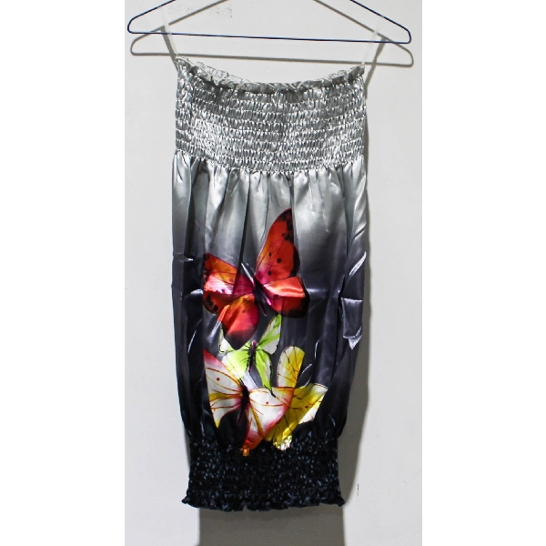 WOMEN'S T CASUAL BUTTERFLY TUBE DRESS SIZE M