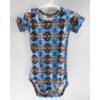 Image 1 : NU TRENDZ 18M BABY ONESIE BLUE - SOUTHWESTERN DESIGN