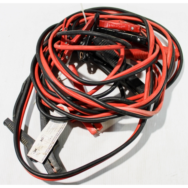  2 BOOSTER CABLES APPROX 13' 300AMP