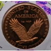 Image 1 : US AMERICAN EAGLE 1OZ .999 FINE COPPER COIN