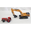 Image 1 : TOY EXCAVATOR & DIECAST TRACTOR