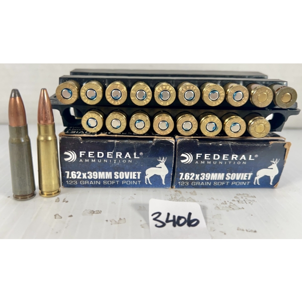 AMMO: 60X MIXED 7.62X39 MM - 123 GR SP