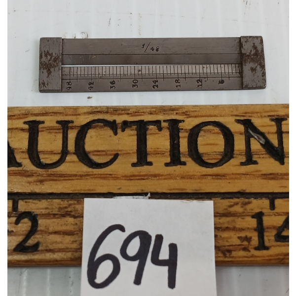 19TH CENTURY ENGLISH STEEL GUT HOOK GAUGE