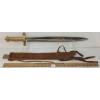 Image 2 : FRENCH MODEL 1831 ARTILLERY SHORT SWORD W/ LEATHER SHEATH