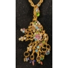 Image 3 : LOT OF 2 - BRUTALIST STYLE RHINESTONE NECKLACE & EARRINGS