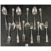 TORONTO SILVER PLATE CO. EMBOSSED FLORAL DESIGN FORKS & SPOONS