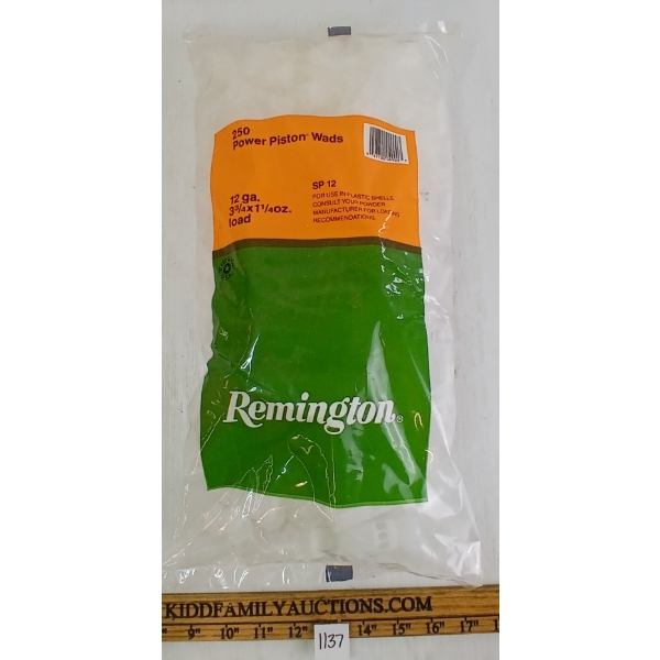 QTY OF REMINGTON POWER PISTON WADS FOR 12GA 3-3/4 X 1-1/4OZ LOAD