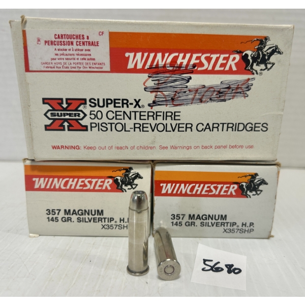 AMMO: 150X WINCHESTER .357 MAGNUM 145GR. HP 