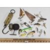 Image 1 : JOB LOT - VINTAGE FISHING ACCESSORIES - INCL REEL, SCALE & LURES