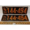 Image 1 : PAIR OF 1921 ONTARIO LICENCE PLATE