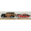 Image 2 : LOT OF 2 - MAISTO DIECAST 1948 CHEVROLET FLEETMASTER & AMERICAN MUSCLE 1956 SUNLINER MODELS