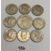 Image 2 : LOT OF 9 - U.S. HALF DOLLARS & DOLLAR PCS - INCL 1972 & 1974, ETC..