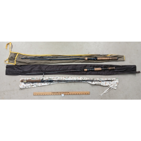 LOT OF 3 - FISHING RODS - INCL FENWICK EAGLE, FENWICK HMX & BERKLEY