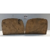 Image 3 : PAIR OF BRASS SMELTING MOTIF BOOKENDS 
