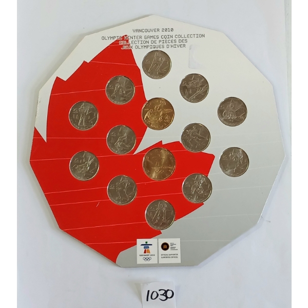 2010 VANCOUVER OLYMPIC WINTER GAMES COIN COLLECTION