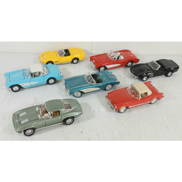 LOT OF 7 - DIECAST CONVERTIBLE MODELS - INCL SCHYLLING, ETC