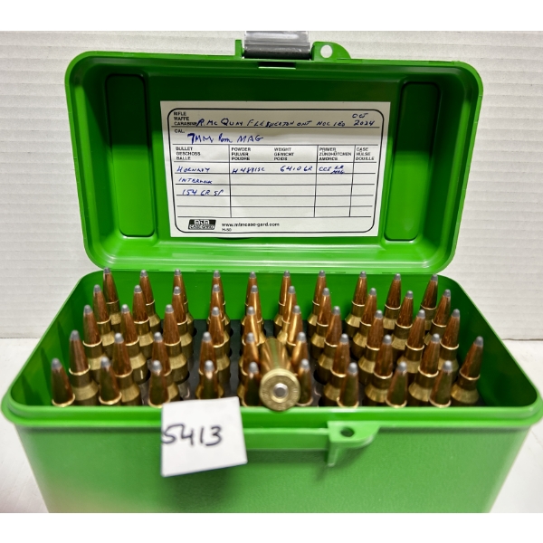 AMMO: 50X 7 MM REM MAG 154GR. - RELOADS