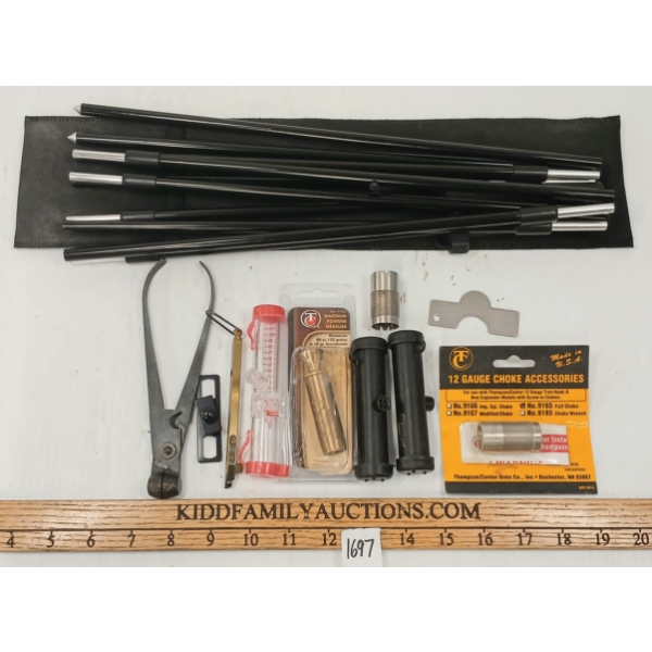 JOB LOT - SHOOTER RIDGE STANDING BIPOD, BIPOD MOUNT, MUZZLELOADER ACCESSORIES, ETC