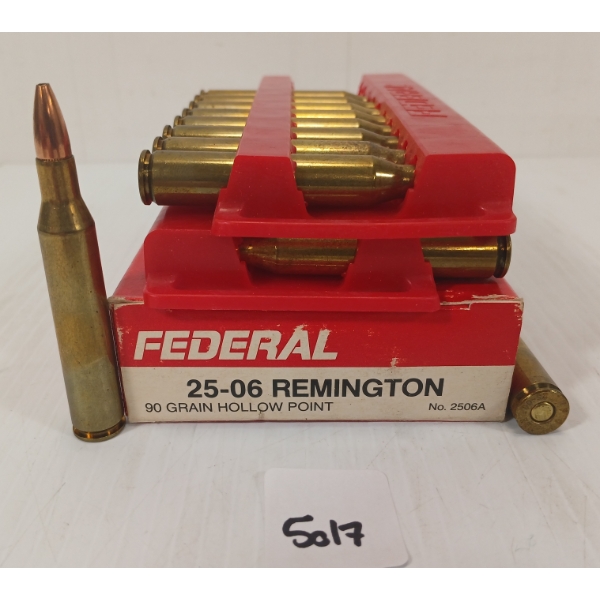 AMMO: 20X FEDERAL HI-SHOK .25-06 REM - 117GR - SP