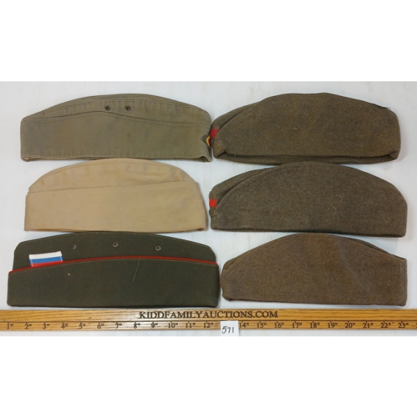 LOT OF 6 - YUGOSLAVIAN, GERMAN & FRENCH SIDE CAPS