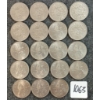 Image 1 : LOT OF 19 - 1953-1962 BRITISH 2 SHILLINGS & 1968-1969 10 PENCE COINS