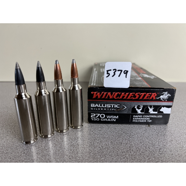 AMMO: 20X MIXED .270 WSM INCL WINCHESTER AND FEDERAL 