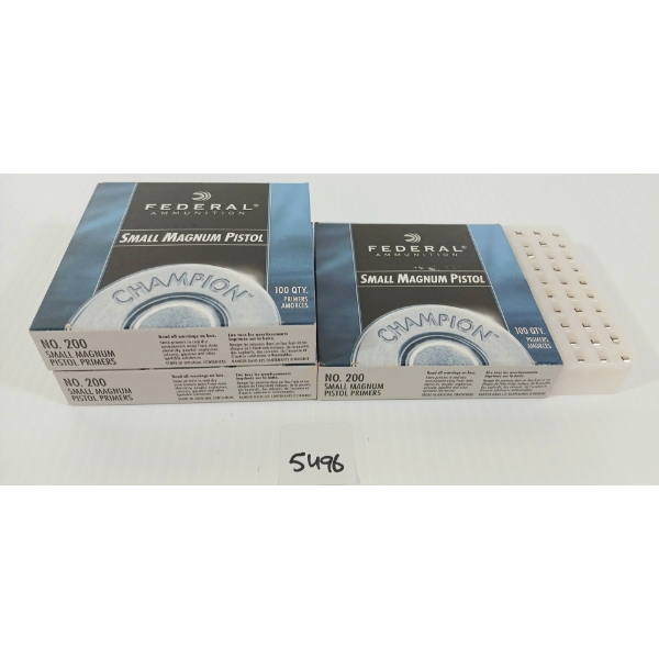 PRIMERS: 260X FEDERAL SMALL MAGNUM PISTOL PRIMERS