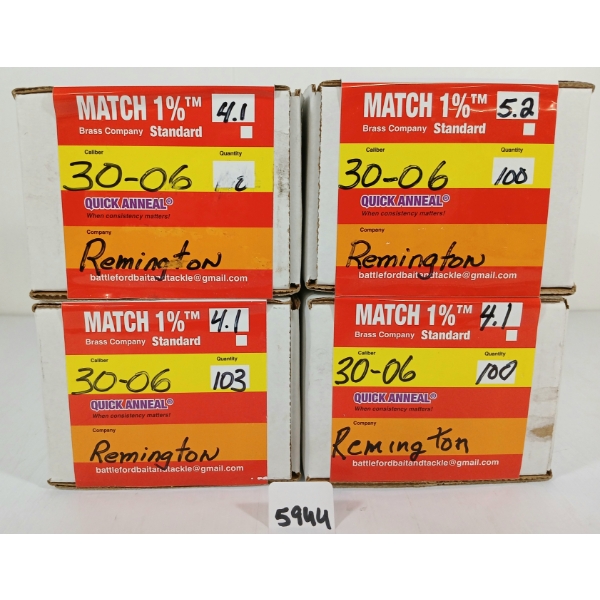 BRASS: APPROX 400X REMINGTON .30-06 SPRG - SEALED