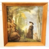 Image 1 : "AS SHEEP AMONG WOLVES"  BY UNKNOWN ARTIST - FRAMED OIL ON CANVAS