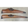 Image 2 : LOT OF 2 - LEATHER & CANVAS RIFLE & SHOTGUN CASES