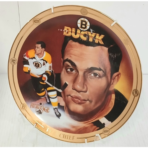 "THE CHIEF" JOHN BUCYK COLLECTIBLE PLATE W/ CERTIFICATE