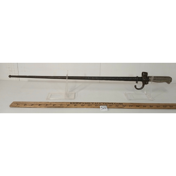 WWI FRENCH LEBEL SPIKE BAYONET W/ SCABBARD