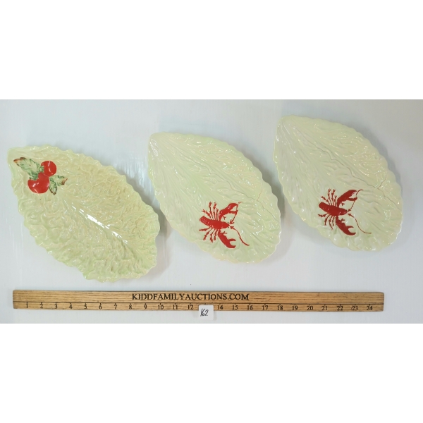 LOT OF 3 - CARLTON WARE SERVING PLATES - LOBSTER DESIGN