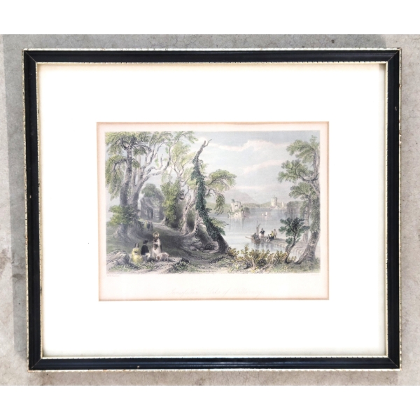 "INNISFALLEN, LAKE OF KILLARMEG" BY W.H. BARTLETT & J.C. BENTLEY - (19TH CENTURY BRITISH ARTISTS)