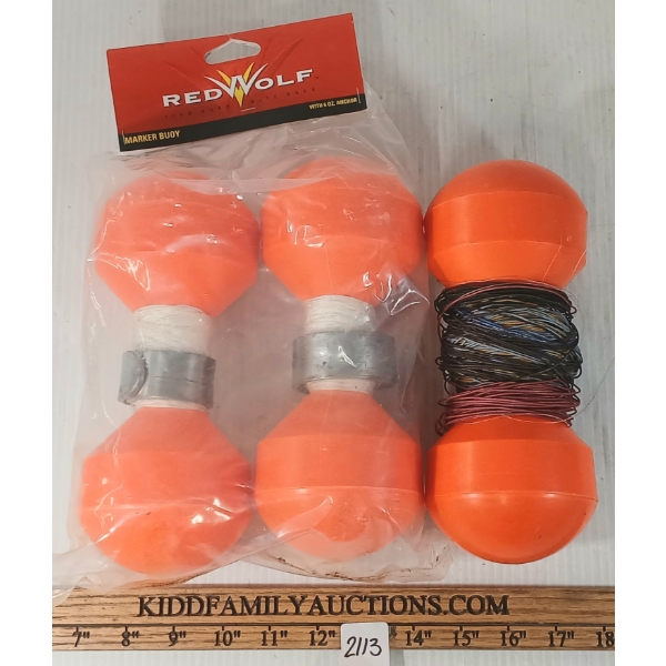 LOT OF 3 - MARKER BUOYS