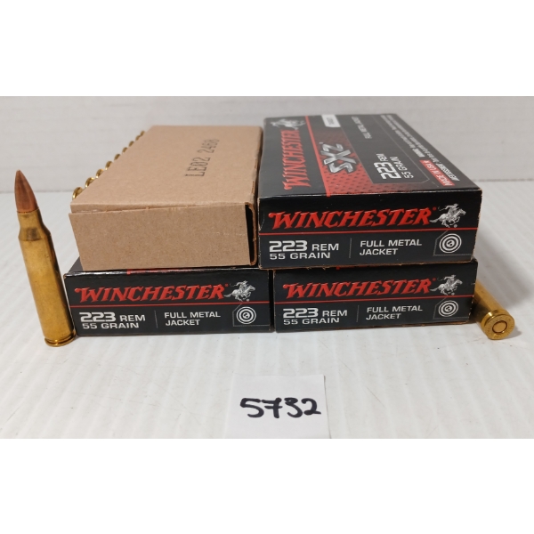 AMMO: 60X WINCHESTER SXZ .223 REM - 55GR - FMJ 