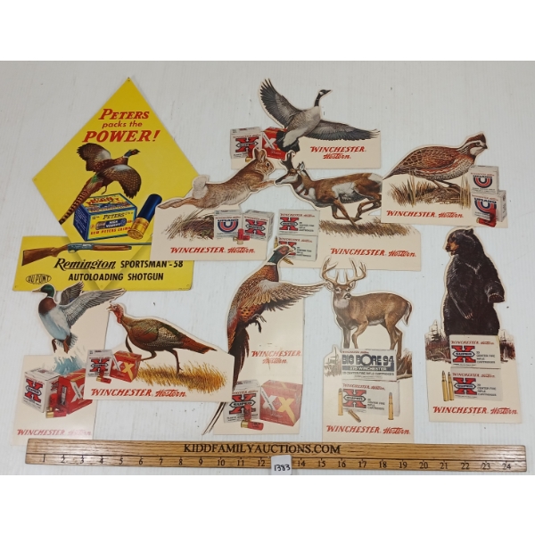 LOT OF 10 - PAPER ADVERTISEMENTS - INCL WINCHESTER & PETERS ETC