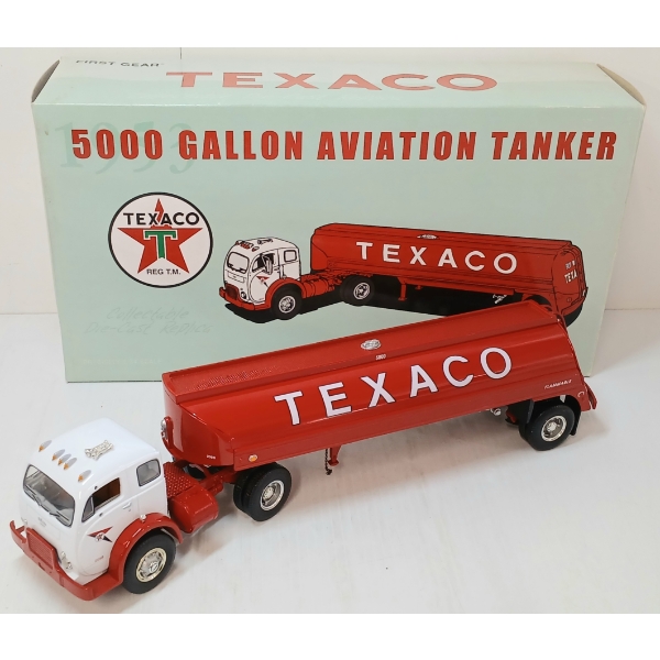 FIRST GEAR TEXACO 1953 5000GAL AVIATION TANKER DIECAST MODEL