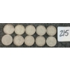 Image 2 : LOT OF 10 - 1939-1954 CDN 10 CENT COINS