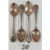 Image 1 : LOT OF 4 - ALBERTA RIFLE ASSOCIATION TEA SPOONS 