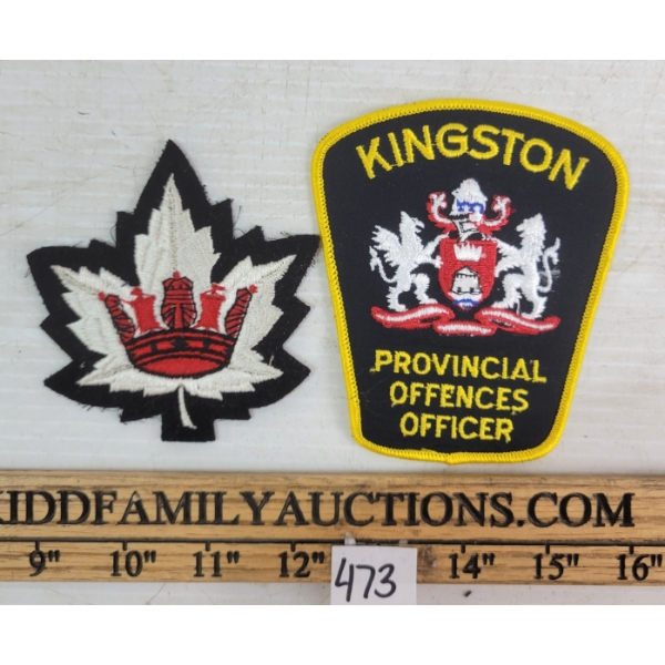 JOB LOT - CDN MILITIA BADGES, PINS, PATCHES, ETC