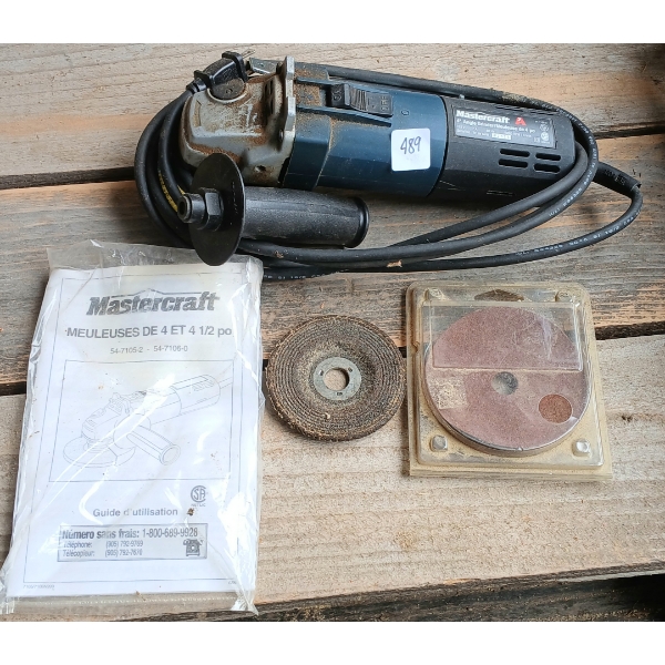 MASTERCRAFT 4IN ANGLE GRINDER