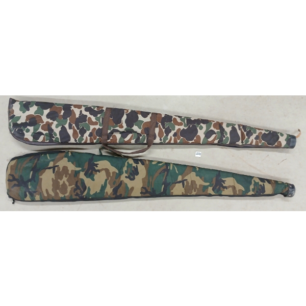 LOT OF 2 - CAMO SOFT LONG GUN CASES
