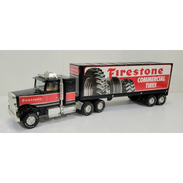 NYLINT PRESSED STEEL FIRESTONE TIRES 18 WHEELER