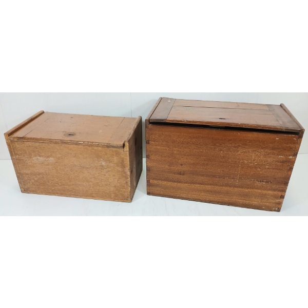 LOT OF 2 - MICROSCOPE TRAVEL CASES - C. VICTORIAN ERA