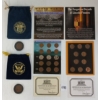 Image 1 : LOT OF 4 - 1848 & 1850 U.S. 1 CENT COINS & FCM WWII UNIQUE PENNIES & FORGOTTEN DECADE OF LINCOLN SET