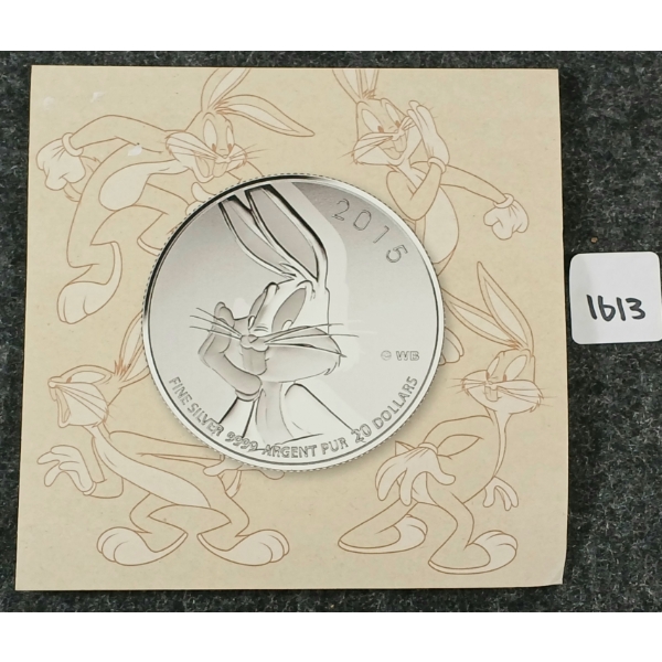 2015 RCM $20 SILVER COIN - BUGS BUNNY