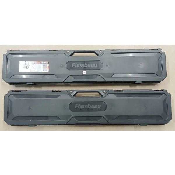 LOT OF 2 - FLAMBEAU HARD LONG GUN CASES 