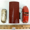 Image 6 : LOT OF 3 - SCHUCO TIN & DIECAST WIND UP VEHICLES W/ GARAGE NO. 1500 - INCL FEX & AMBULANCE