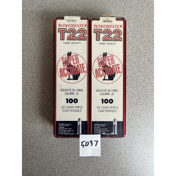 AMMO: 200X WINCHESTER T22 .22 LR - SEALED